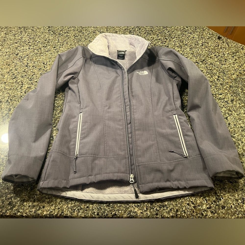 North face gray/purple jacket size s/p